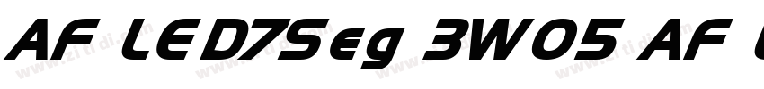 AF LED7Seg 3W05 AF L字体转换